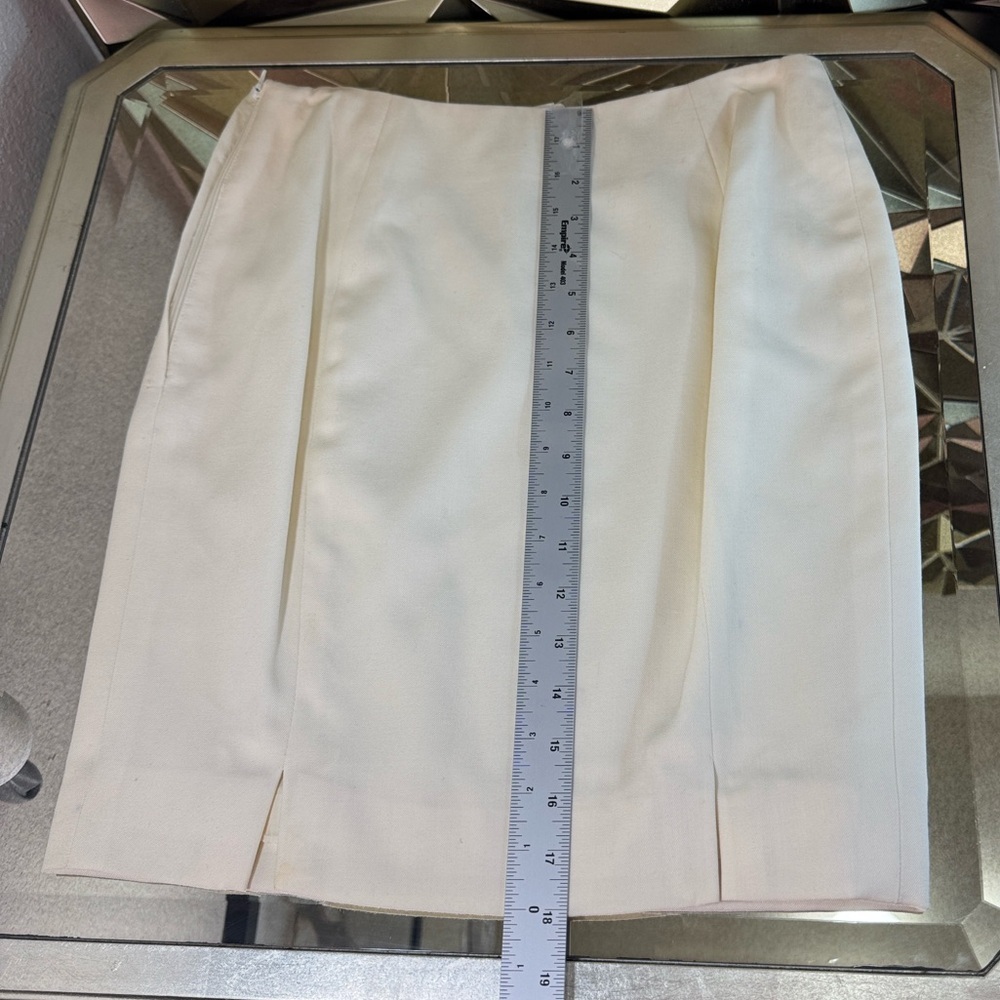 Vintage MOSCHERY Off-White Pencil Skirt - Picture 5 of 7